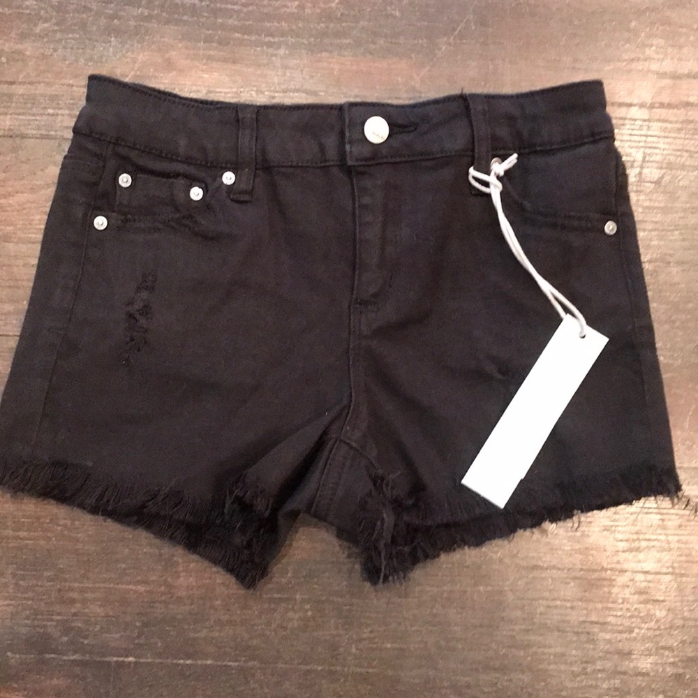 Tractr Black denim Brittney Shorts size 12